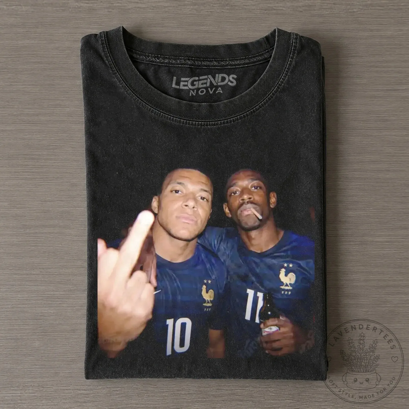 Ousmane Dembele and Kylian Mbappe France Football Team T-Shirt
