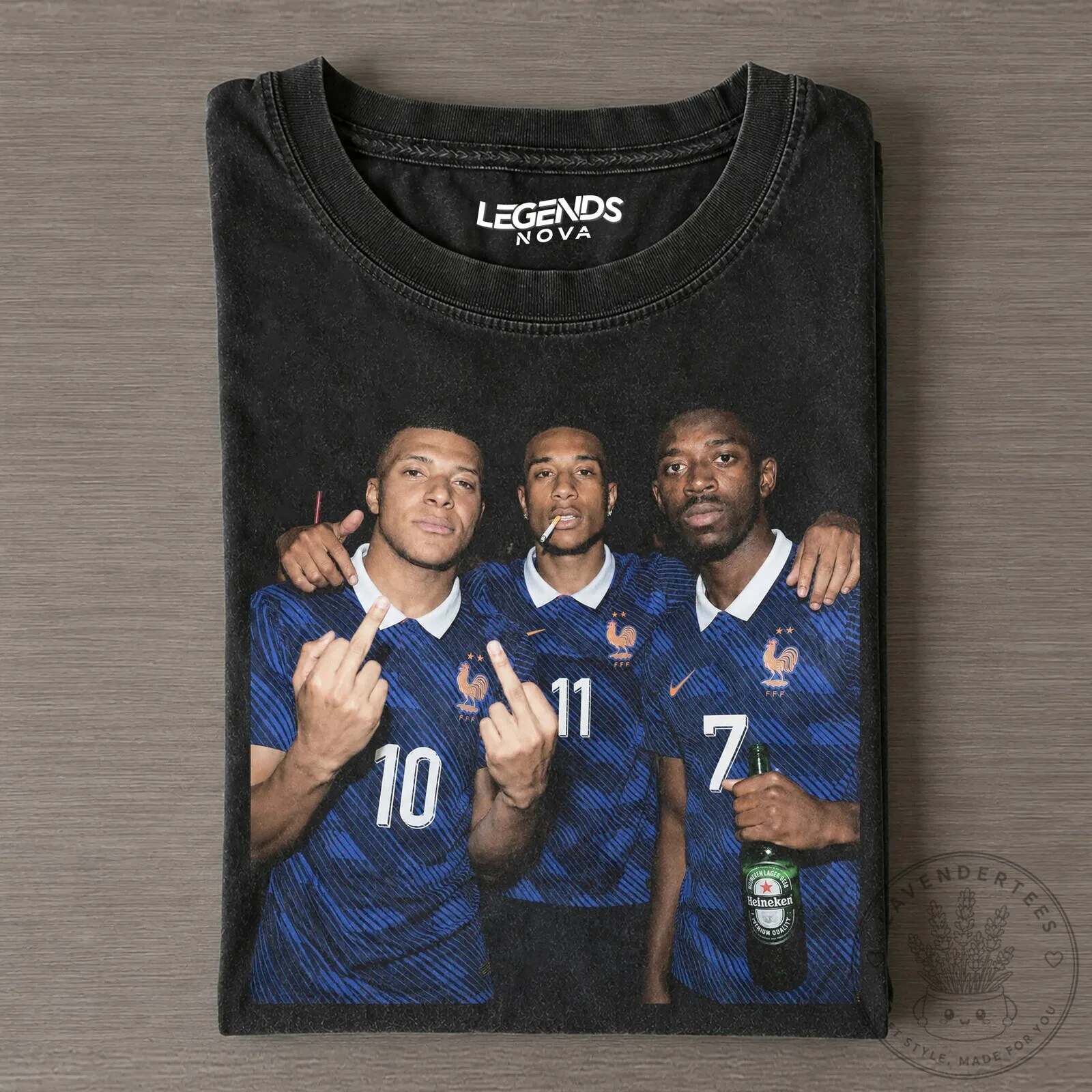 Ousmane Dembele Kylian Mbappe Michael Olise France Football T-Shirt 1 Ousmane Dembele Kylian Mbappe Michael Olise France Football T-Shirt