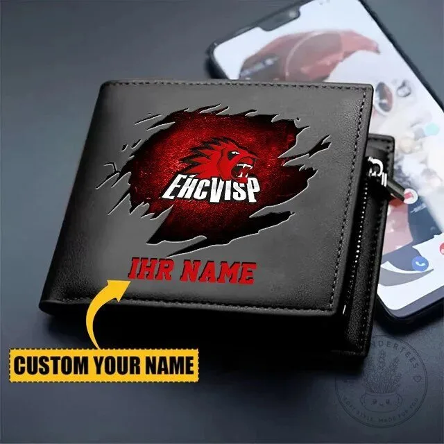 EHC Visp Ice Hockey Team Custom Name Wallet