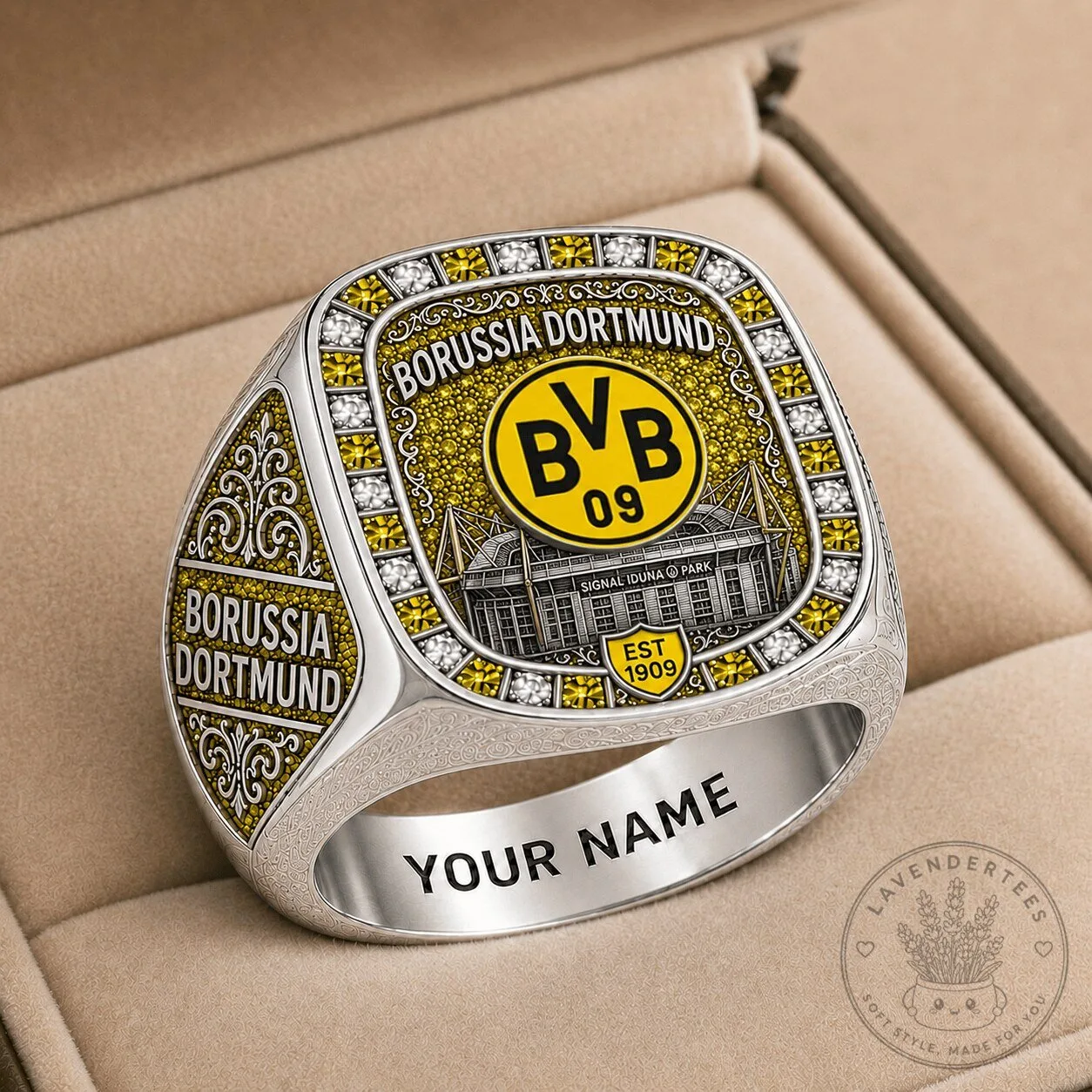 Borussia Dortmund Bundesliga Football Club Personalized Championship Ring