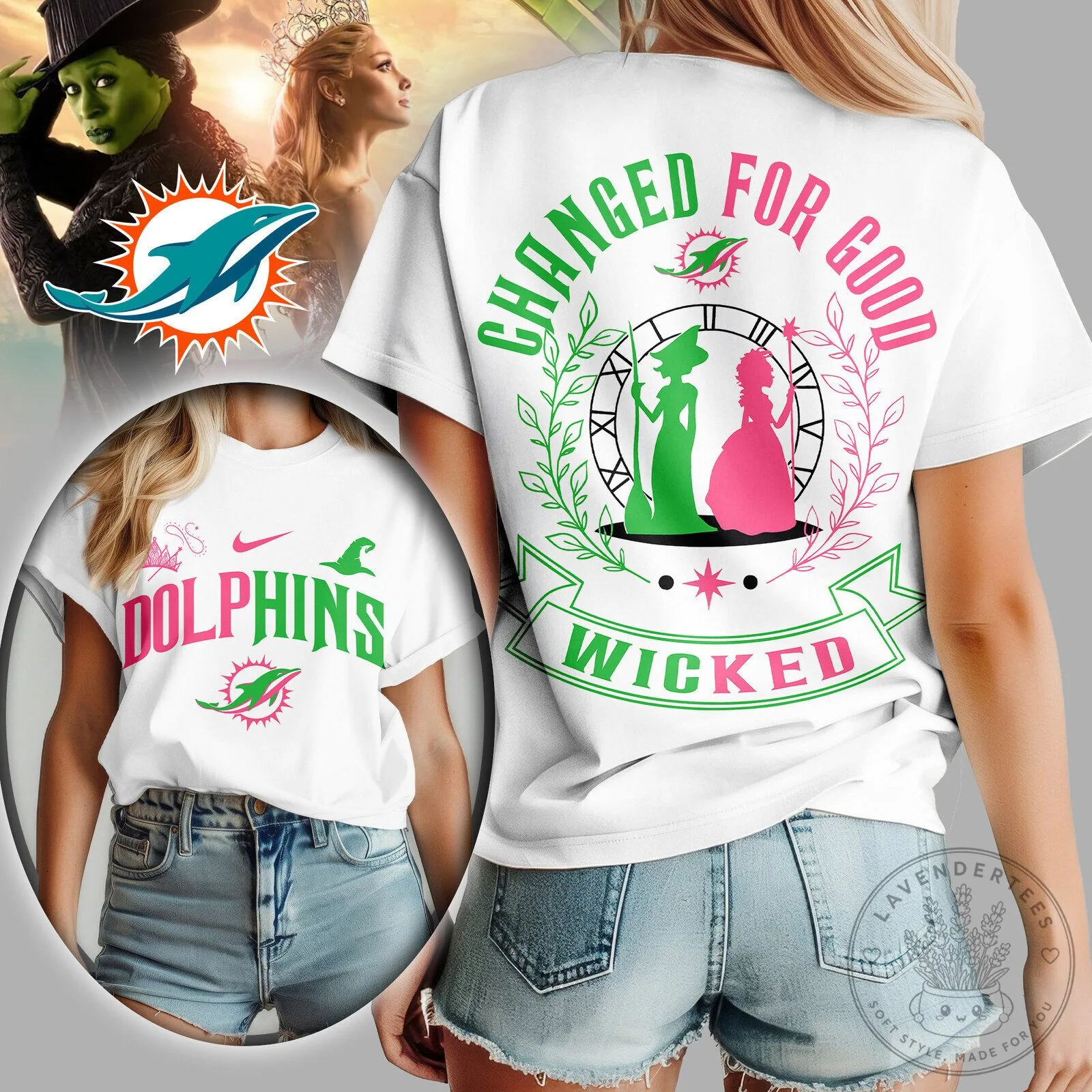 Miami Dolphins Wicked Musical Changed For Good Women's T-Shirt
