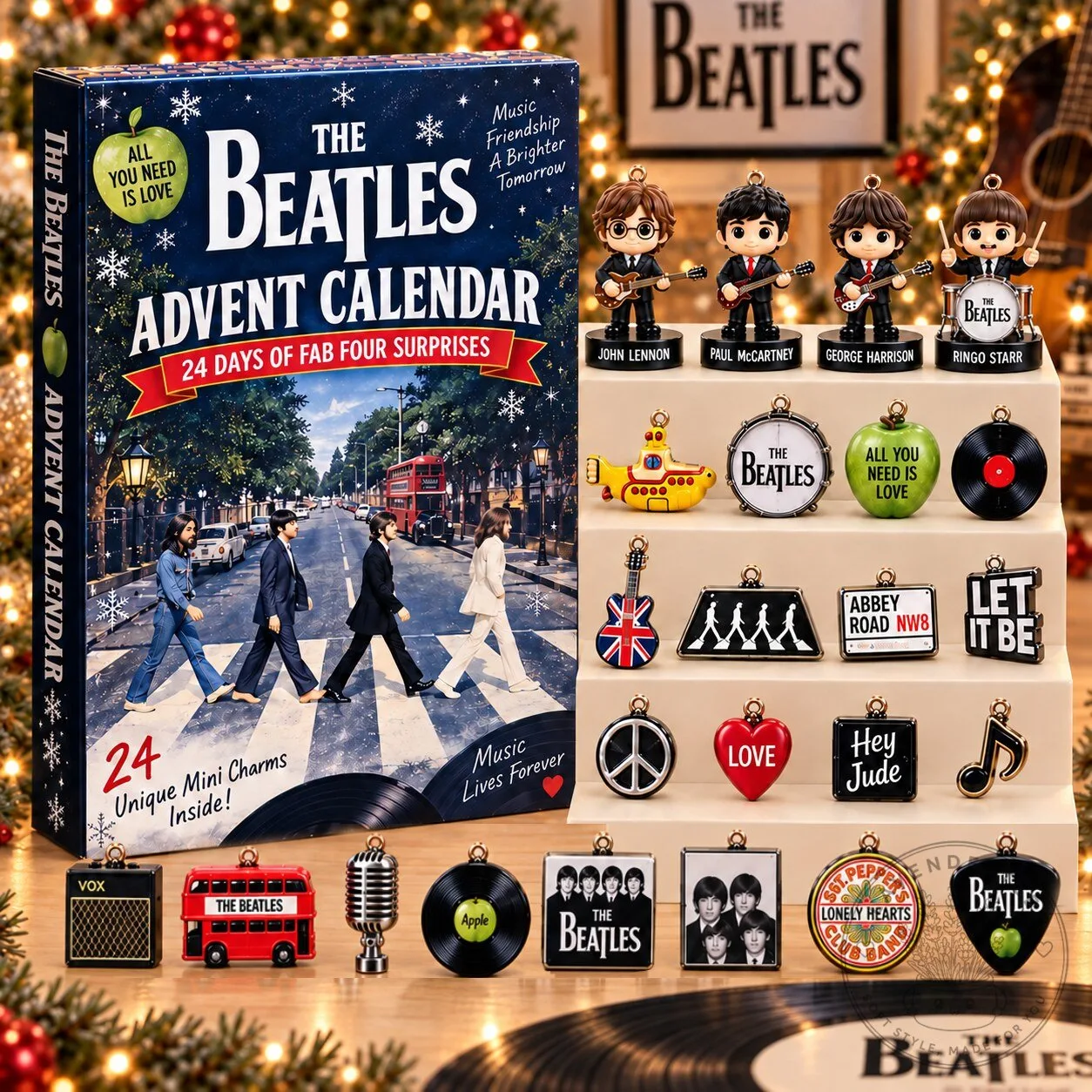 The Beatles Advent Calendar 24 Days of Fab Four Surprises Christmas Holiday Gift