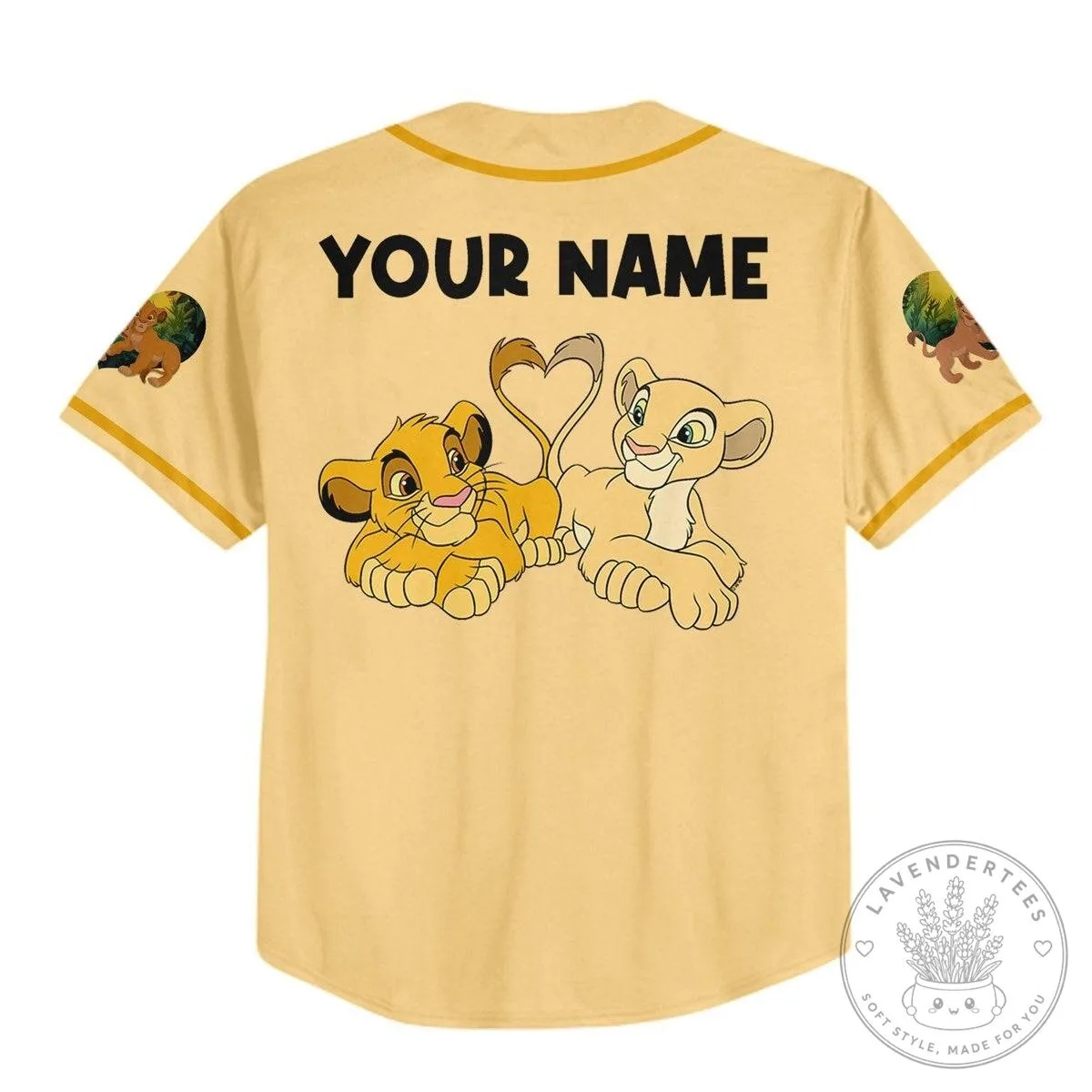 Personalized Disney The Lion King Simba and Nala Couple Baseball Jersey 11 Personalized Disney The Lion King Simba and Nala Couple Baseball Jersey