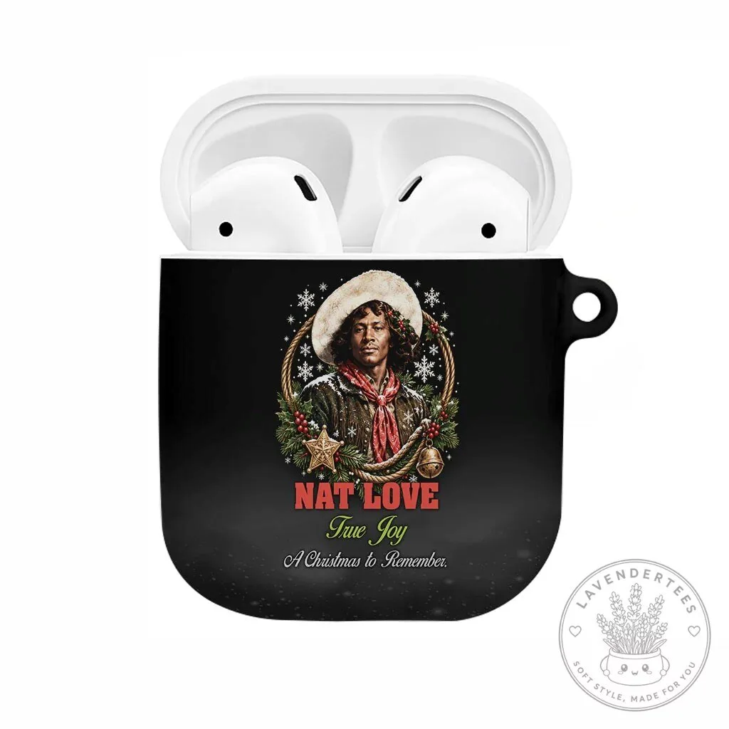 Nat Love Wild West Christmas Portrait Art AirPods Case