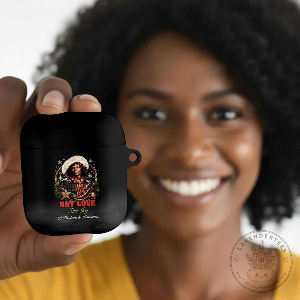 Nat Love Wild West Christmas Portrait Art AirPods Case 11 Nat Love Wild West Christmas Portrait Art AirPods Case