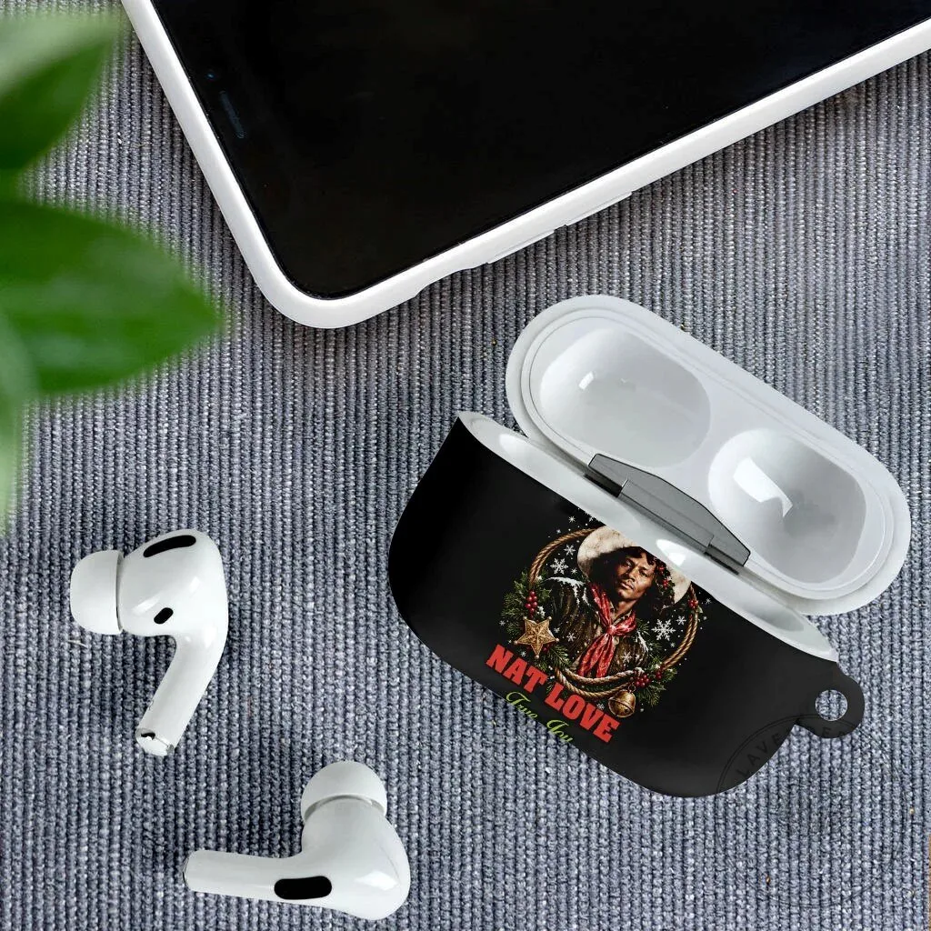Nat Love Wild West Christmas Portrait Art AirPods Case 13 Nat Love Wild West Christmas Portrait Art AirPods Case