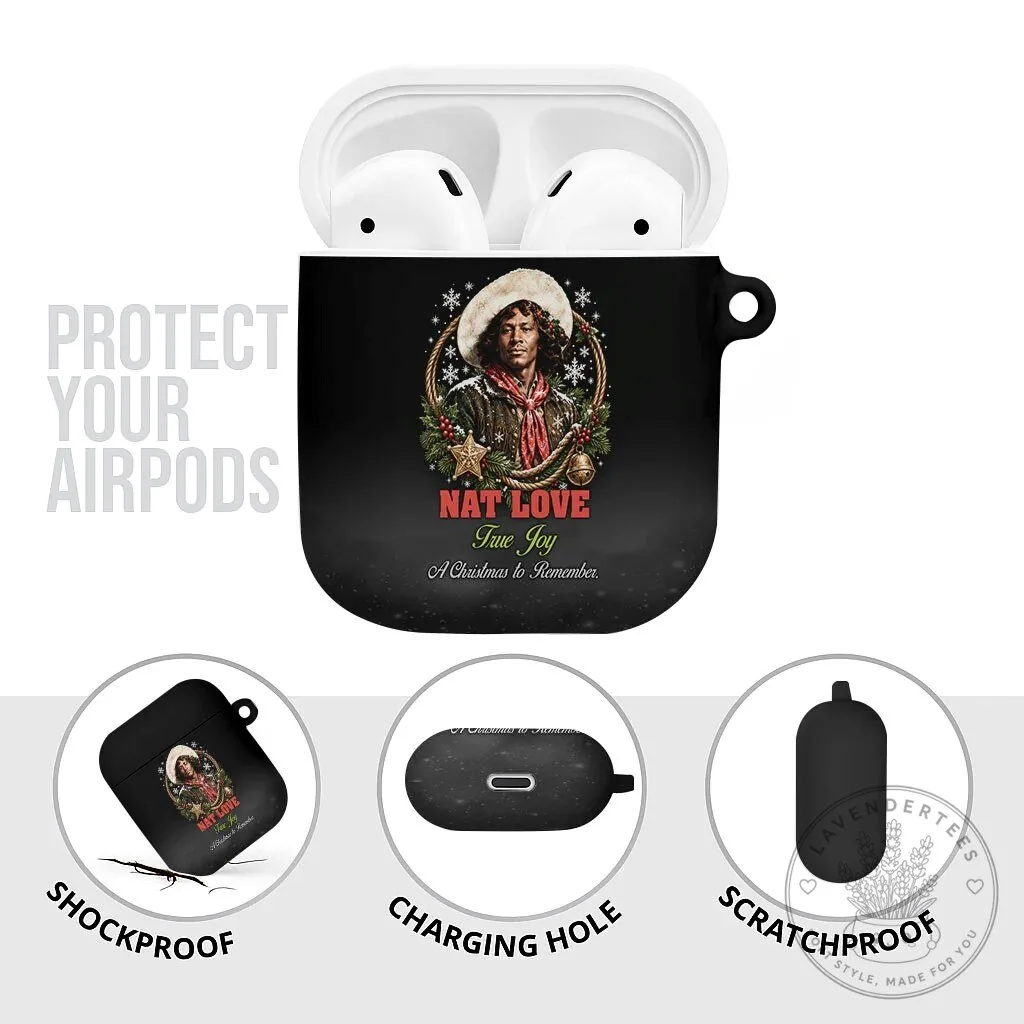Nat Love Wild West Christmas Portrait Art AirPods Case 15 Nat Love Wild West Christmas Portrait Art AirPods Case