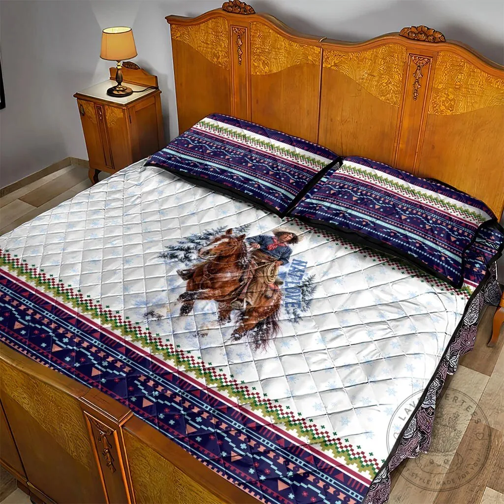 Nat Love African American Cowboy Winter Snow Fair Isle Pattern Quilt Bed Set 12 Nat Love African American Cowboy Winter Snow Fair Isle Pattern Quilt Bed Set