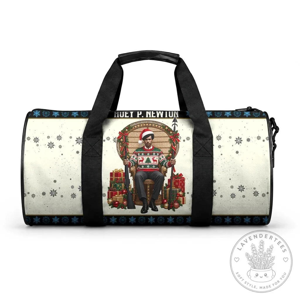 Huey P. Newton Black Panther Ugly Christmas Holiday Duffle Bag