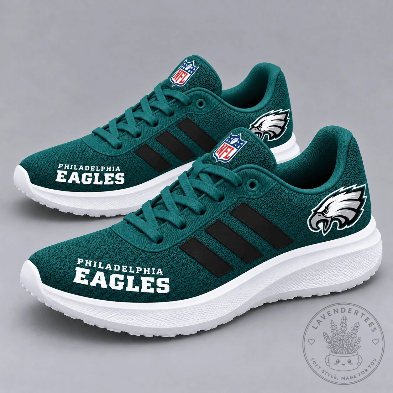 Philadelphia Eagles NFL Team Logo Sport Sneakers Running Shoes