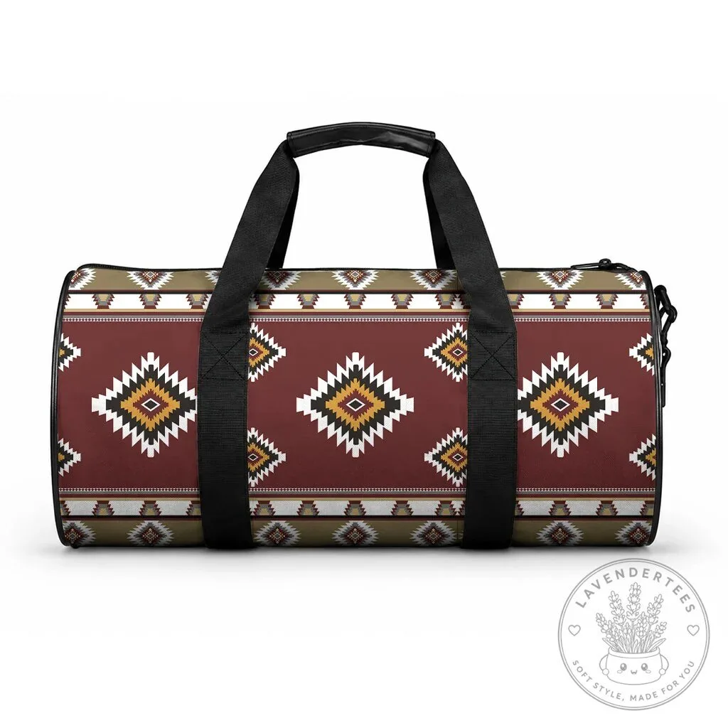Native American Navajo Tribal Pattern Duffle Bag