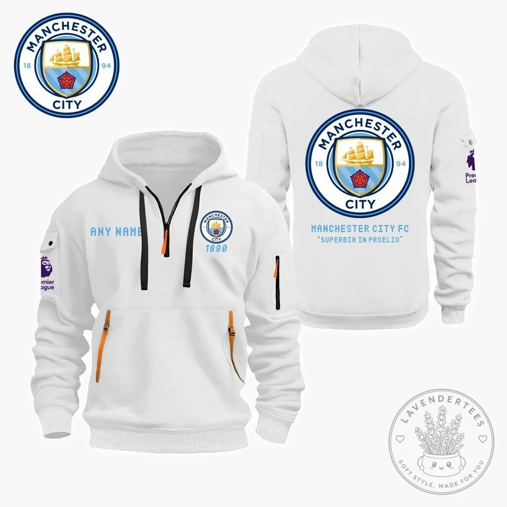 Manchester City Football Club Personalized Quarter Zip Hoodie 16 Manchester City Football Club Personalized Quarter Zip Hoodie