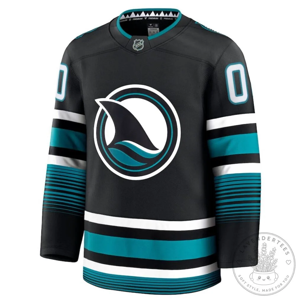 San Jose Sharks Alternate Premium Custom Hockey Jersey