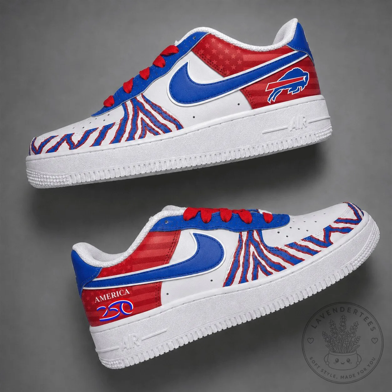 Buffalo Bills National Football League 250 Years of Freedom Shoes