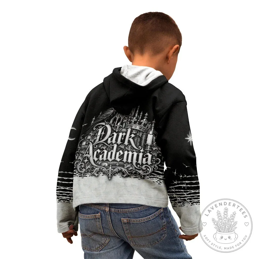 Dark Academia Raven Gothic Literature Vintage Bookish Aesthetic Kids Hoodie 14 Dark Academia Raven Gothic Literature Vintage Bookish Aesthetic Kids Hoodie
