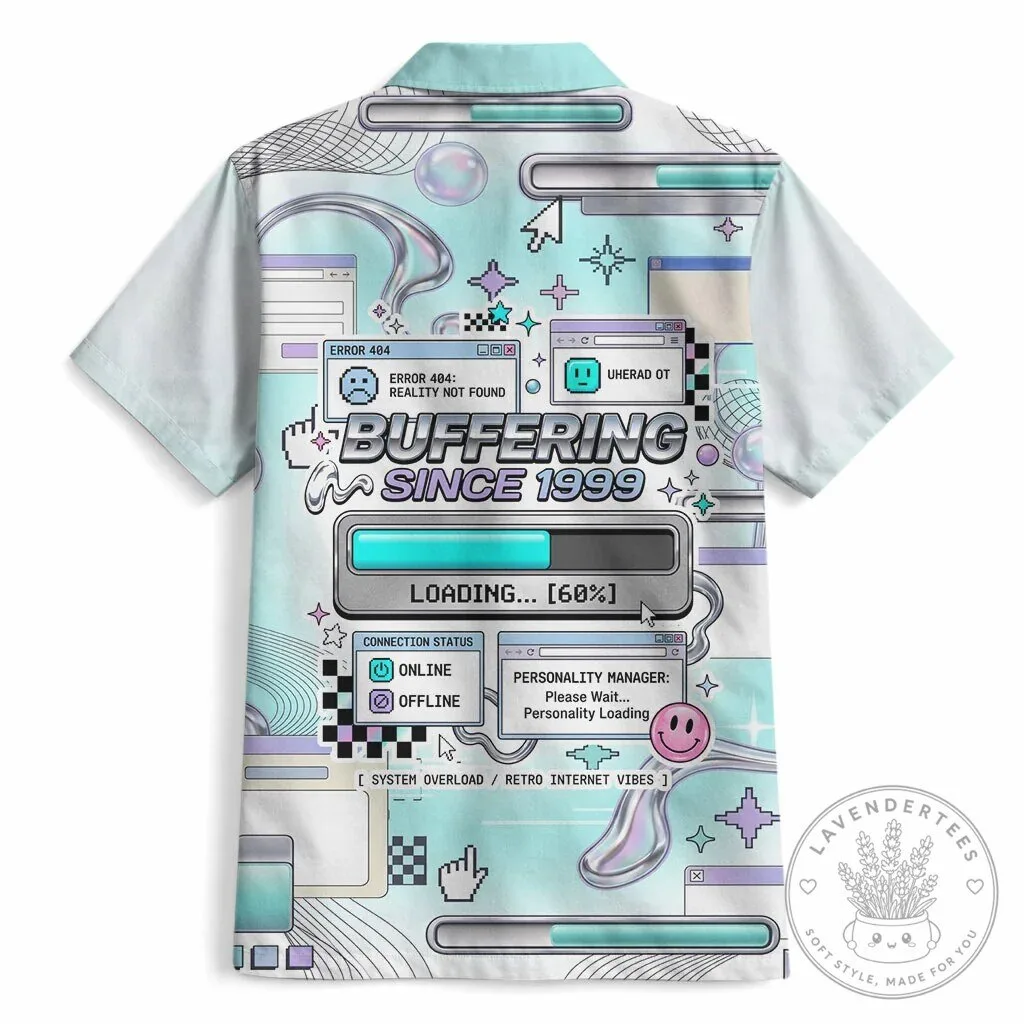 Buffering Since 1999 Retro Internet Vaporwave Hawaiian Shirt 11 Buffering Since 1999 Retro Internet Vaporwave Hawaiian Shirt