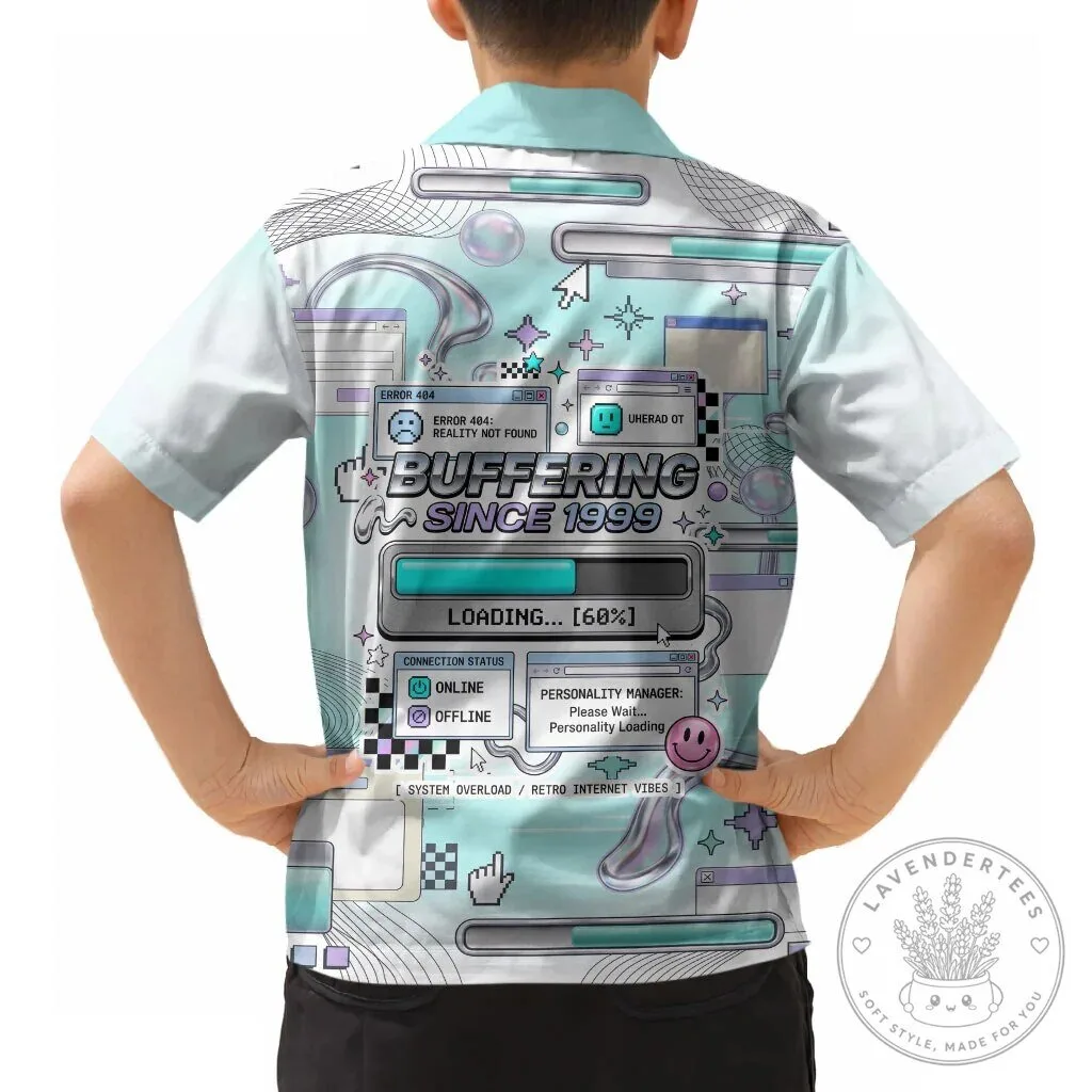 Buffering Since 1999 Retro Internet Vaporwave Hawaiian Shirt 15 Buffering Since 1999 Retro Internet Vaporwave Hawaiian Shirt