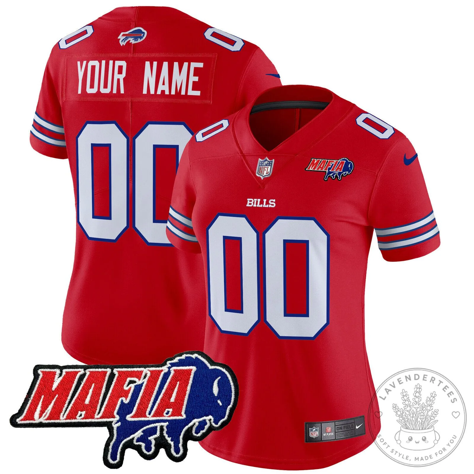 Buffalo Bills Mafia Custom Embroidered Football Jersey with Your Name and Number 23 Buffalo Bills Mafia Custom Embroidered Football Jersey with Your Name and Number