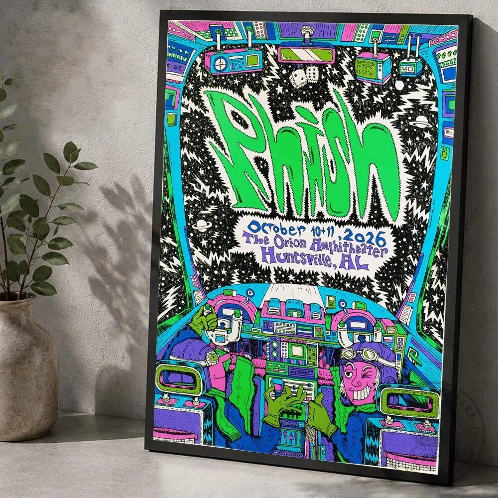 Phish Huntsville Orion Amphitheater Concert Poster Wall Art