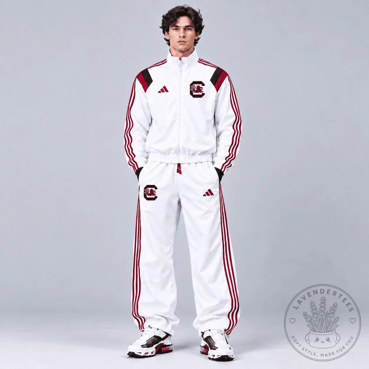 South Carolina Gamecocks NCAA Heritage Varsity Jacket and Joggers Tracksuit