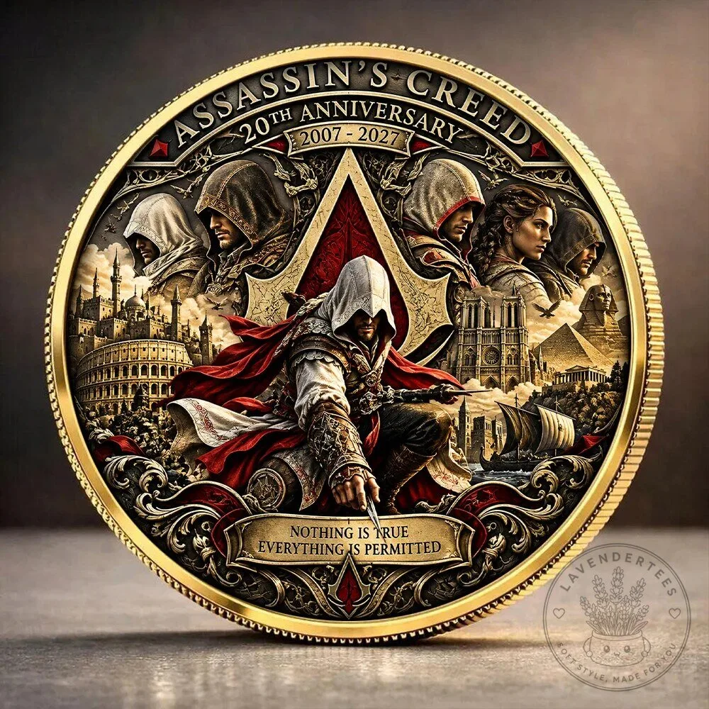 Collectible Coin Celebrating 20 Years of Assassin's Creed (2007-2027)