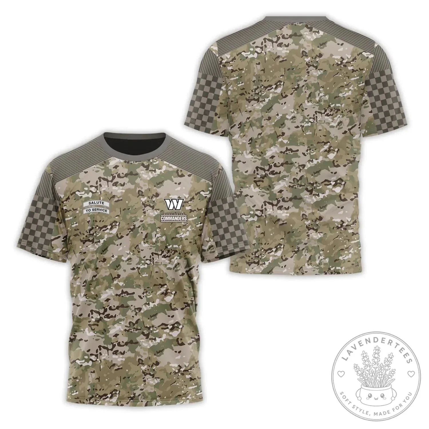 Washington Commanders Salute To Service Camouflage Pattern T-Shirt 2 Washington Commanders Salute To Service Camouflage Pattern T-Shirt