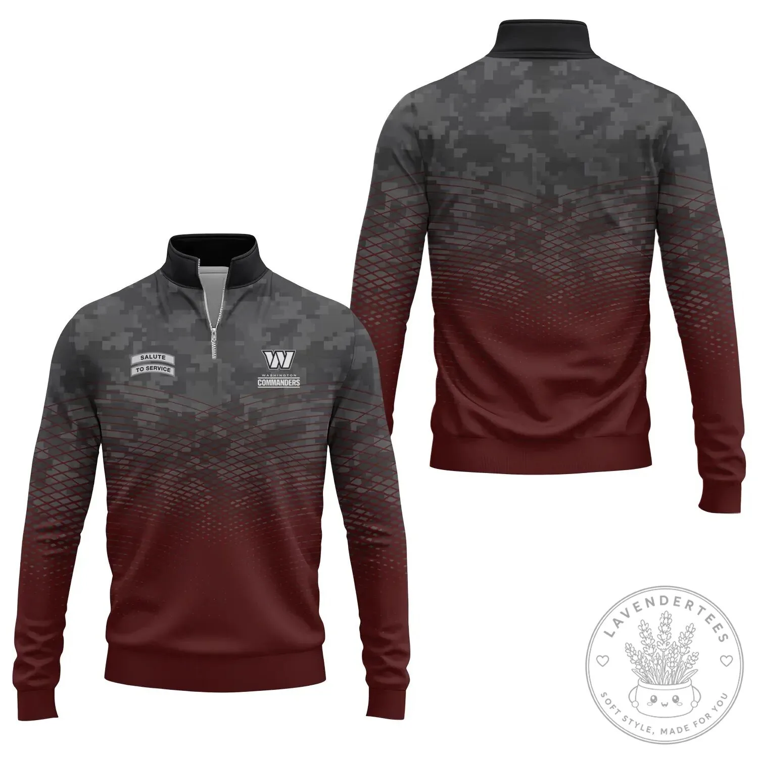 Quarter-Zip Pullover Sweatshirt for Salute To Service by Washington Commanders