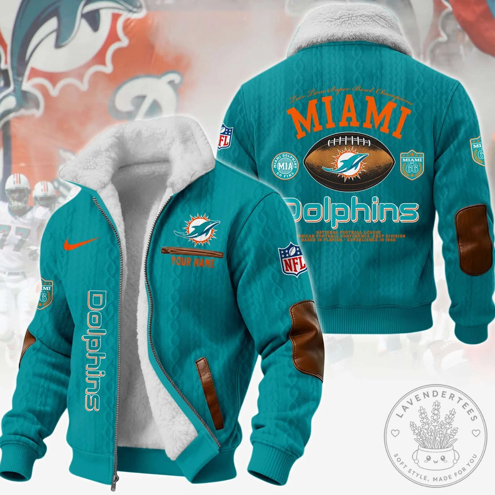 Miami Dolphins National Football League Winter Fleece Jacket