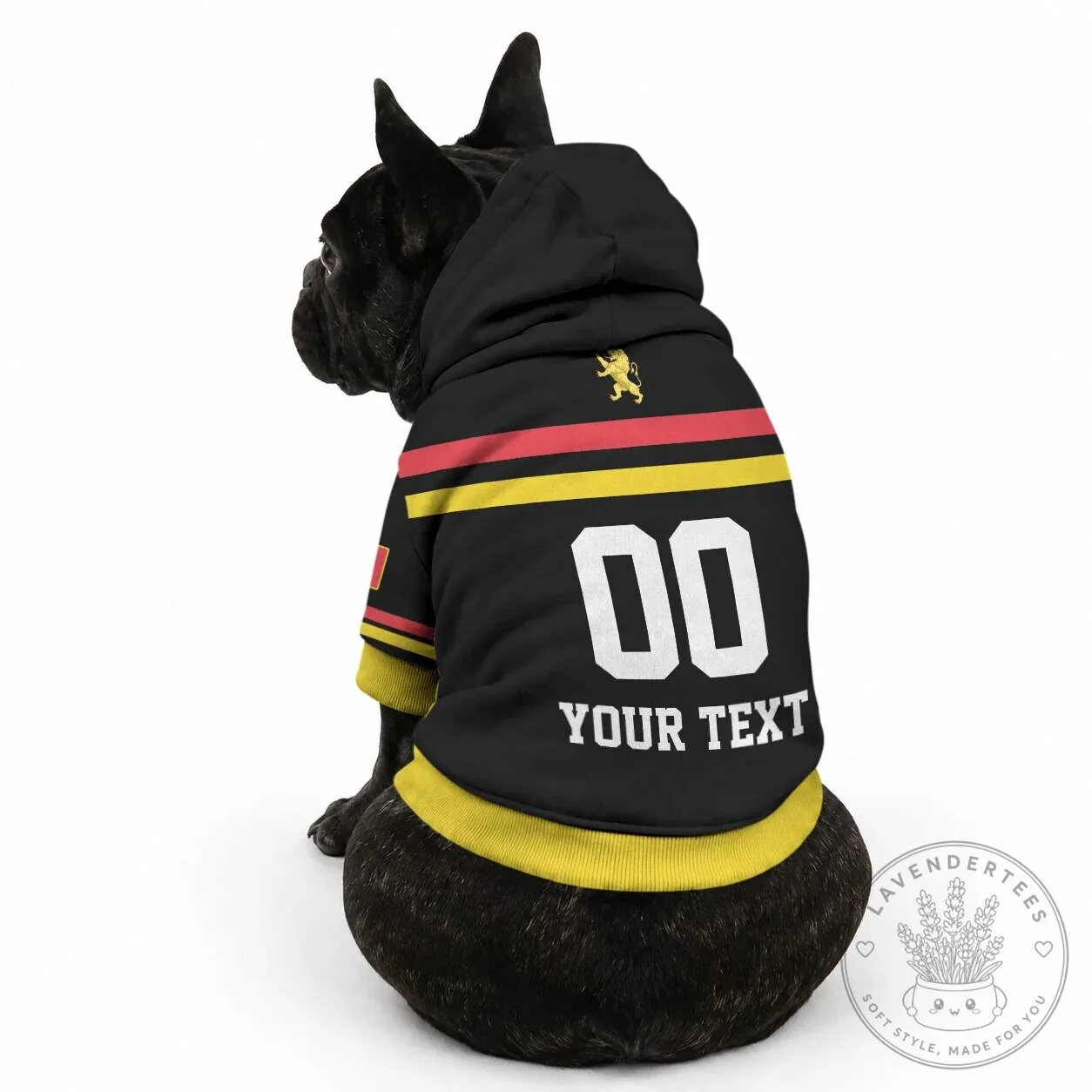 Belgium National Football Team Pet Dog Hoodie for World Cup Supporters 9 Belgium National Football Team Pet Dog Hoodie for World Cup Supporters