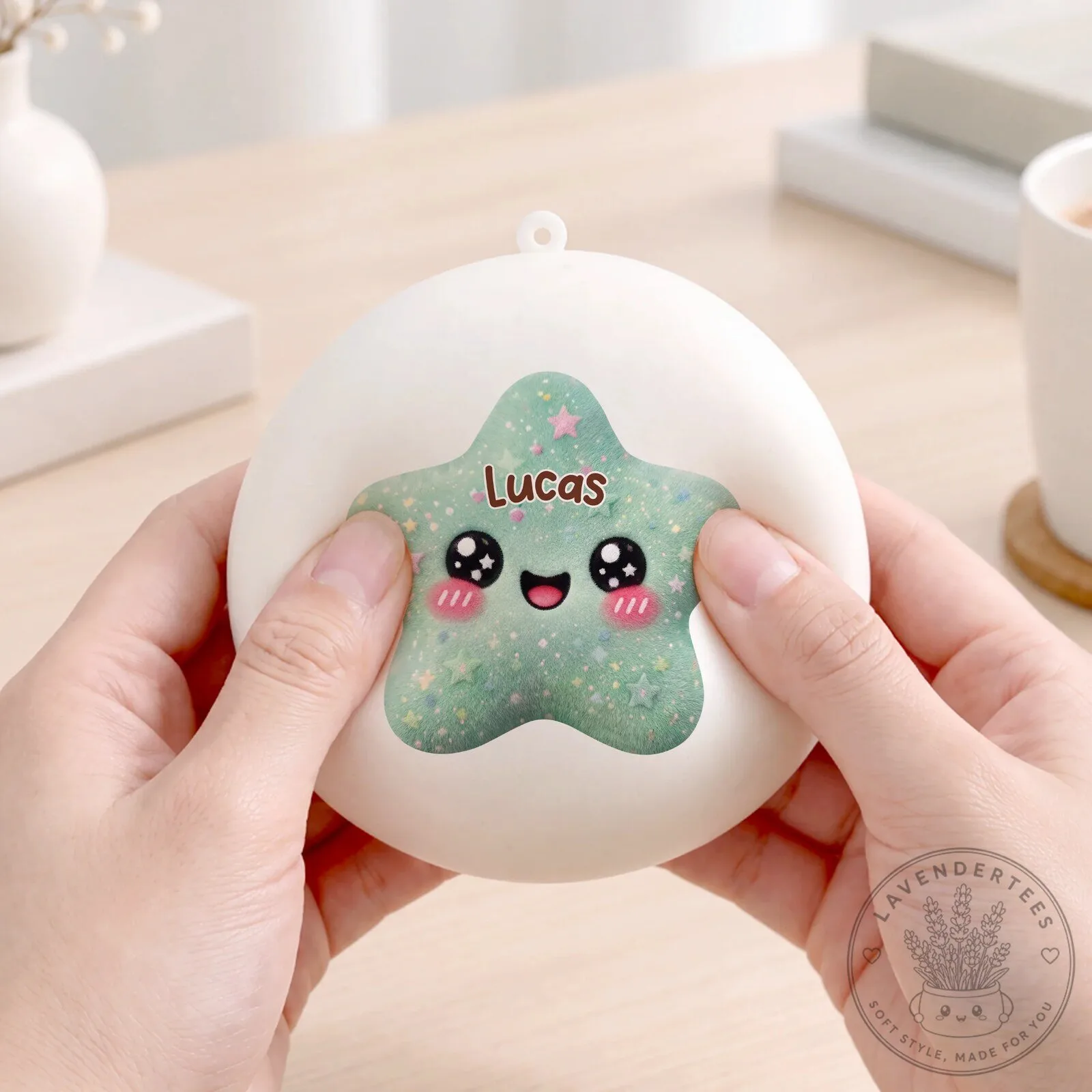 Personalized Rainbow Star Steamed Bun Squishy Toy for Kids Stress Relief 6 Personalized Rainbow Star Steamed Bun Squishy Toy for Kids Stress Relief