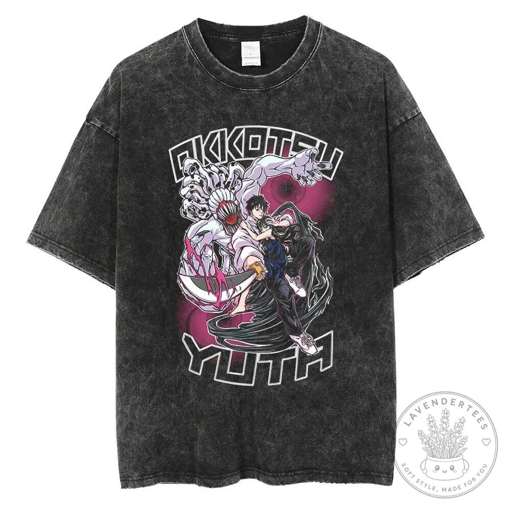 Yuta Okkotsu Jujutsu Kaisen Anime Manga Vintage Washed T-Shirt