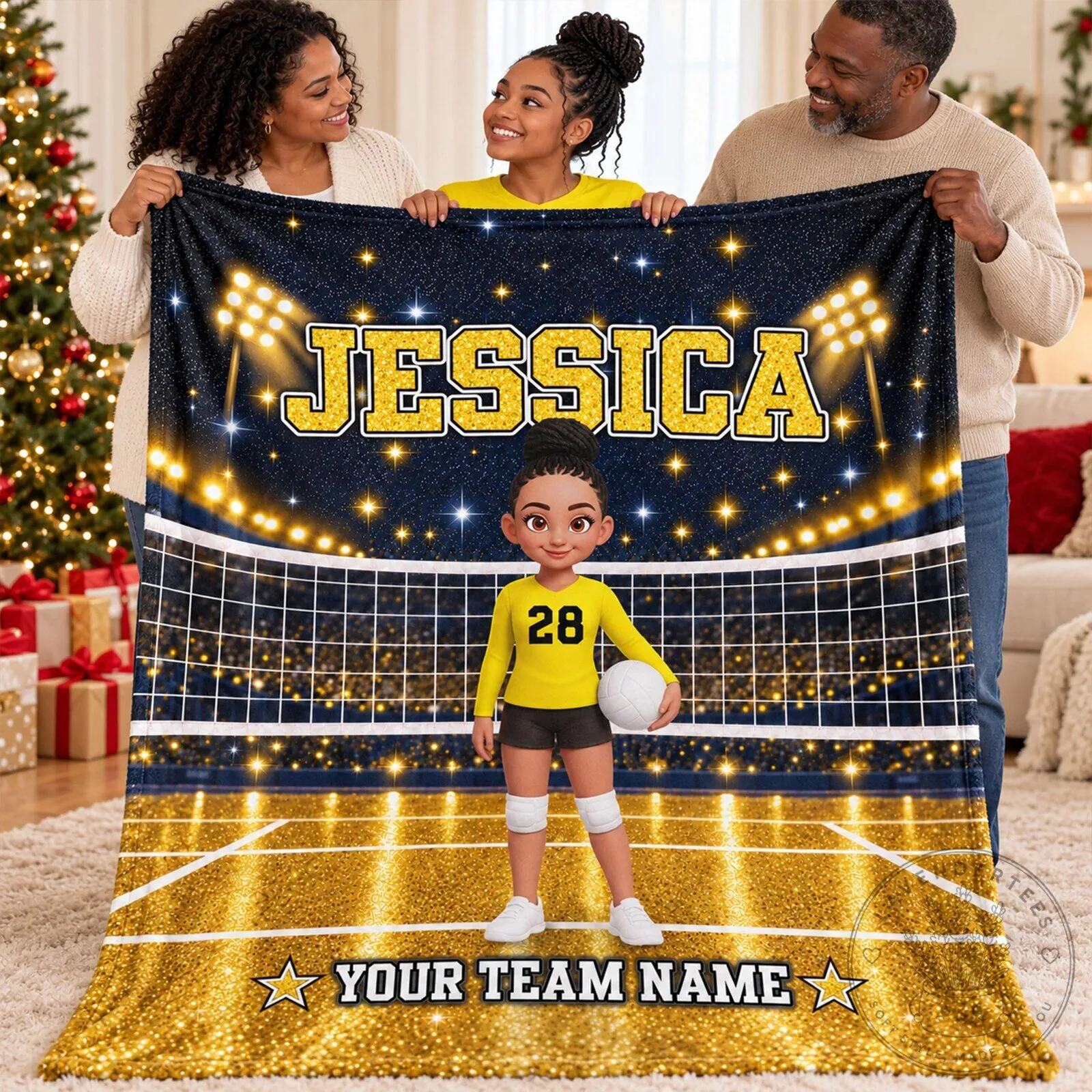 Personalized Volleyball Girl Player Name Custom Team Name Fleece Blanket 12 Personalized Volleyball Girl Player Name Custom Team Name Fleece Blanket