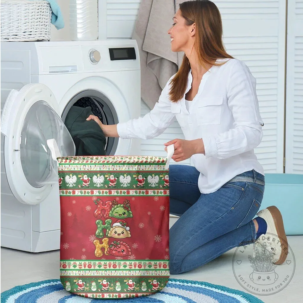 Christmas Pierogi Ho Ho Ho Holiday Laundry Basket 10 Christmas Pierogi Ho Ho Ho Holiday Laundry Basket