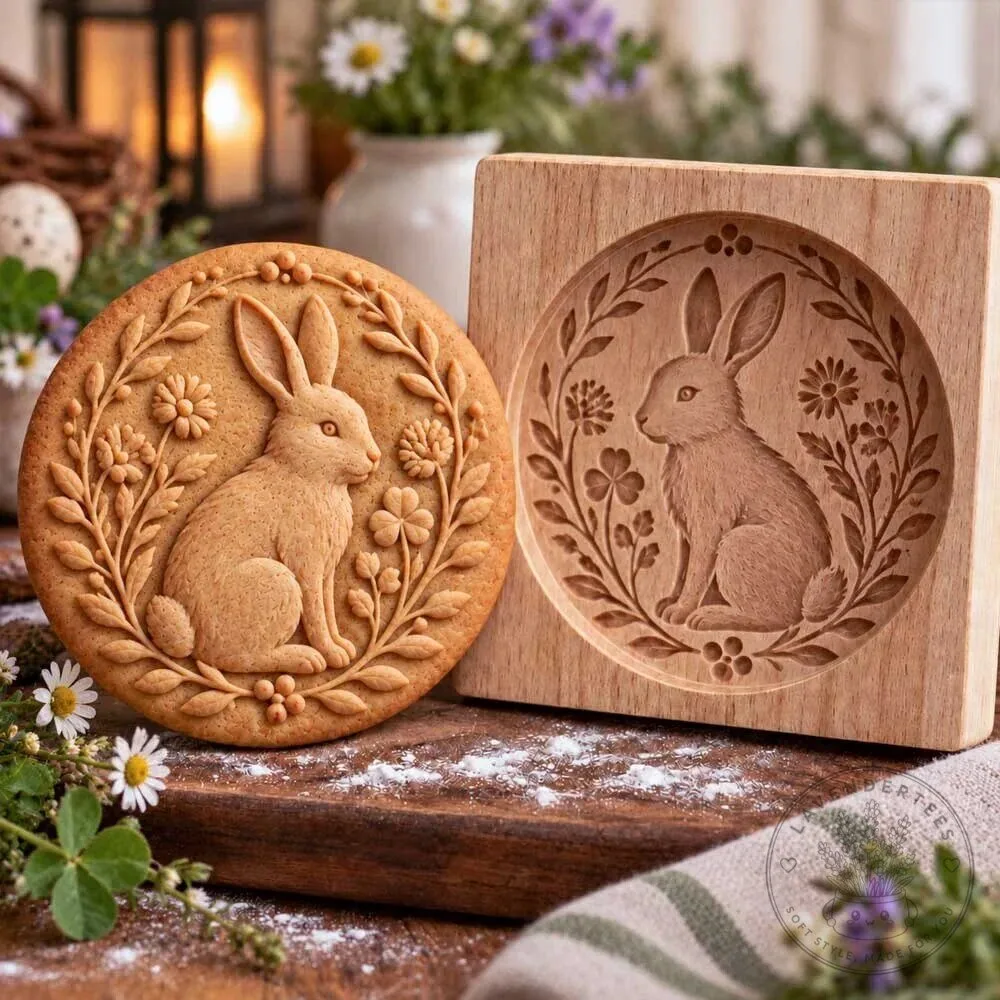Dachshund Dog Christmas Cookie Mold Wooden Baking Stamp 16 Dachshund Dog Christmas Cookie Mold Wooden Baking Stamp