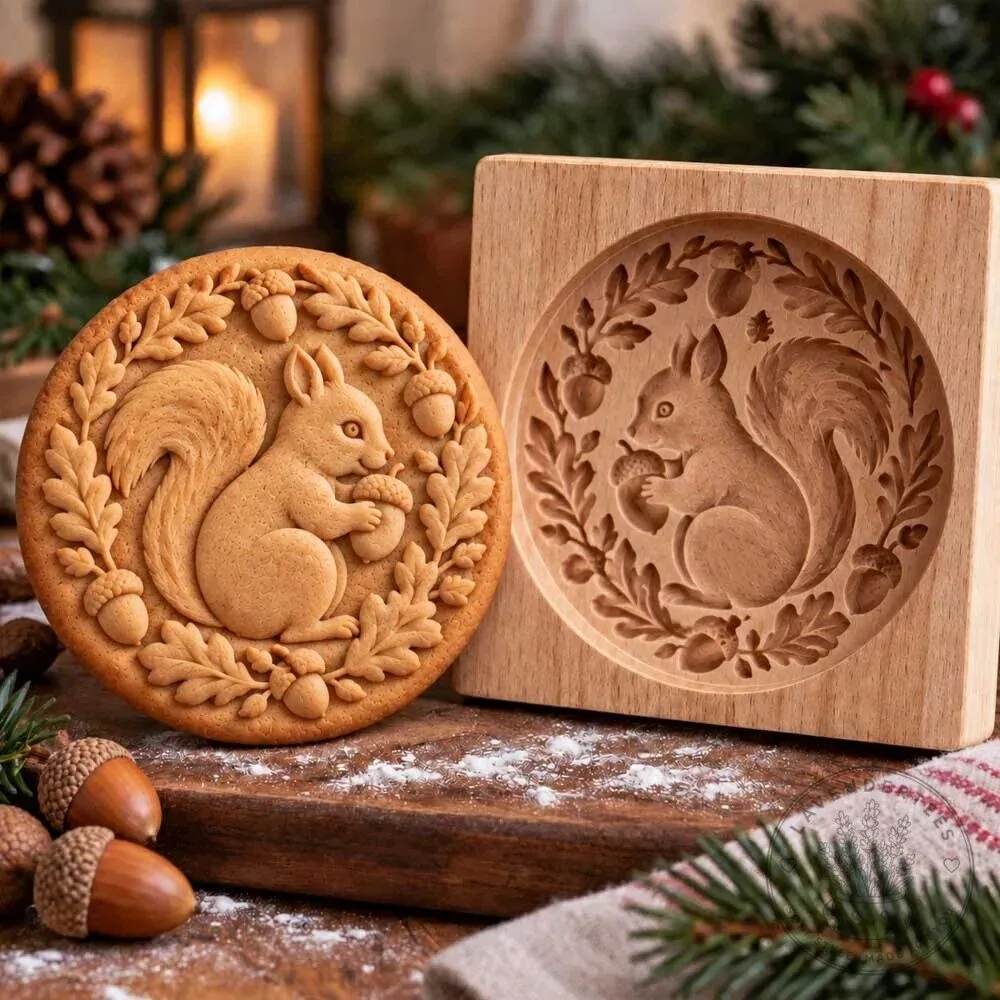 Dachshund Dog Christmas Cookie Mold Wooden Baking Stamp 18 Dachshund Dog Christmas Cookie Mold Wooden Baking Stamp