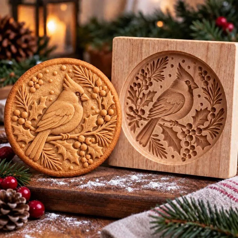 Dachshund Dog Christmas Cookie Mold Wooden Baking Stamp 19 Dachshund Dog Christmas Cookie Mold Wooden Baking Stamp