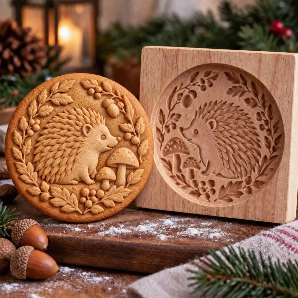 Dachshund Dog Christmas Cookie Mold Wooden Baking Stamp 20 Dachshund Dog Christmas Cookie Mold Wooden Baking Stamp