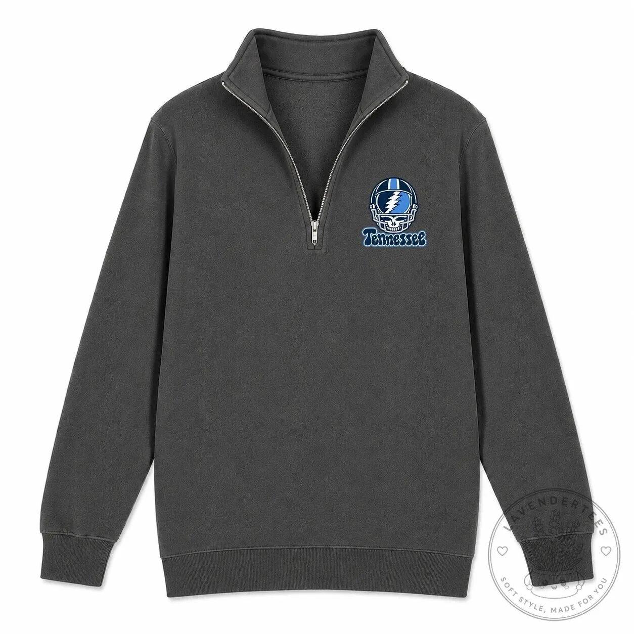 Tennessee Grateful Dead Steal Your Face Helmet Quarter-Zip Sweatshirt