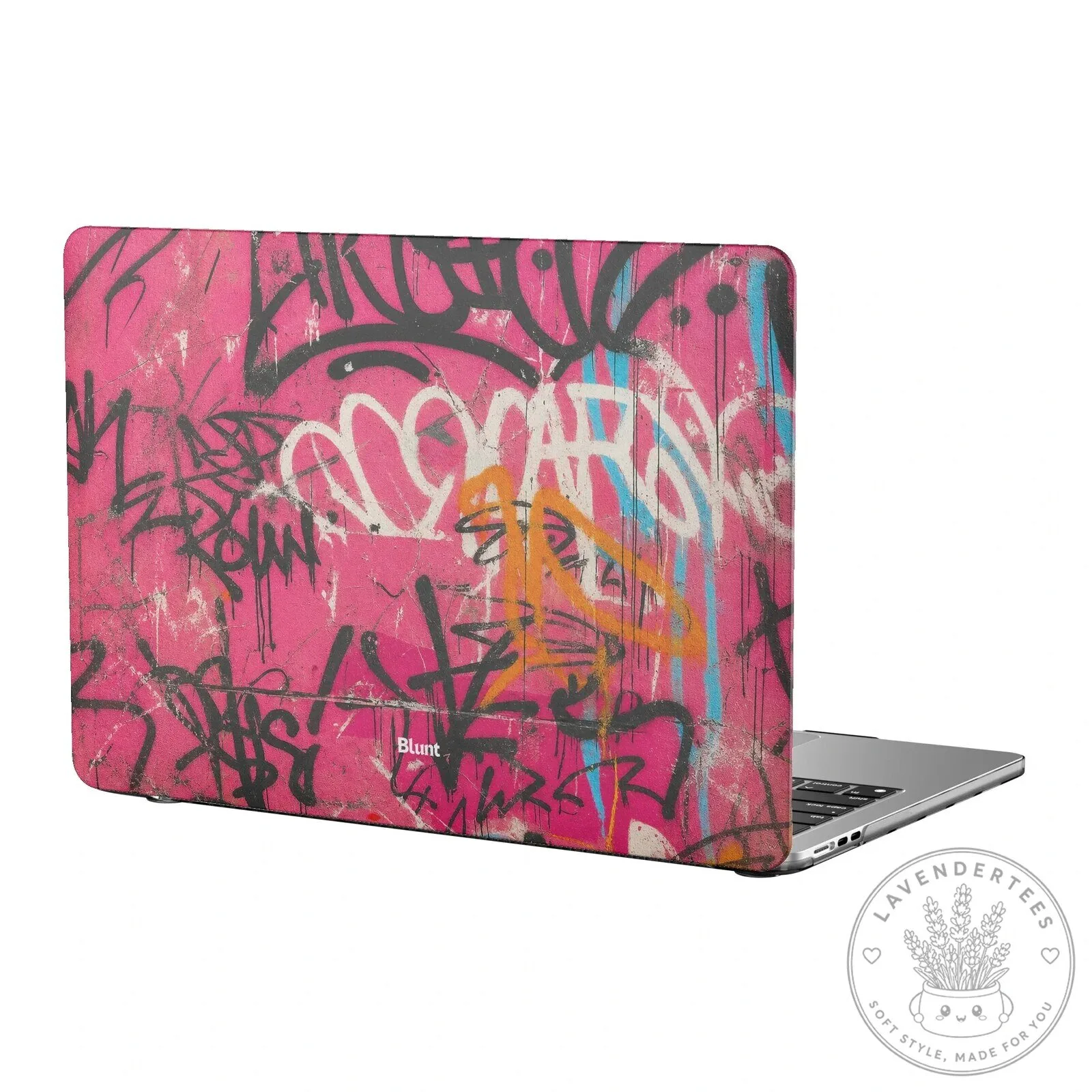 Pink Graffiti Art Hard Shell Laptop Case for MacBook Air 13-inch