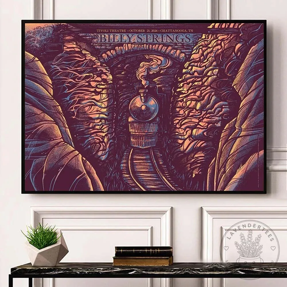 Chattanooga Tennessee Tivoli Theatre Concert Poster Art for Billy Strings, October 2026 3 Chattanooga Tennessee Tivoli Theatre Concert Poster Art for Billy Strings, October 2026