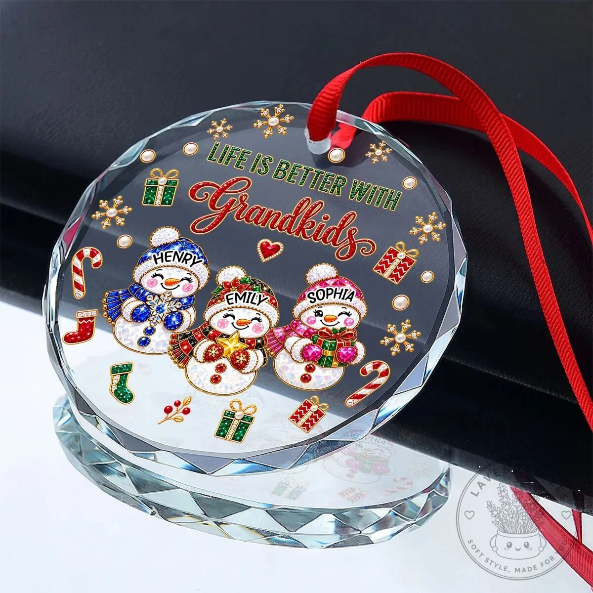 Personalized Life Is Better With Grandkids Snowman Christmas Ornament 12 Personalized Life Is Better With Grandkids Snowman Christmas Ornament